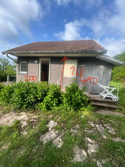 Le chalet avant les travaux